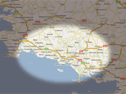 Zone d'intervention pour les prestations d'Infogrance : Rayon de 70 km autour de Lorient (Clohars-Carnoet, Molan-sur-Mer, Quimperl, Mellac, Rdn, Guidel, Gestel, Pont-Scorf, Quven, Ploemeur, Lorient, Lanester, Larmor-Plage, Caudan, Hennebont, Inzinzac-Lochrist, Plouay, Port-Louis, Riantec, Plouhinec, Erdeven, Kervignac, Etel, Erdeven, Branderion, Baud, Auray, Languidic)